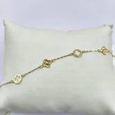 Minimal Clover Design Bracelet 0.63 grams, 18KT Gold